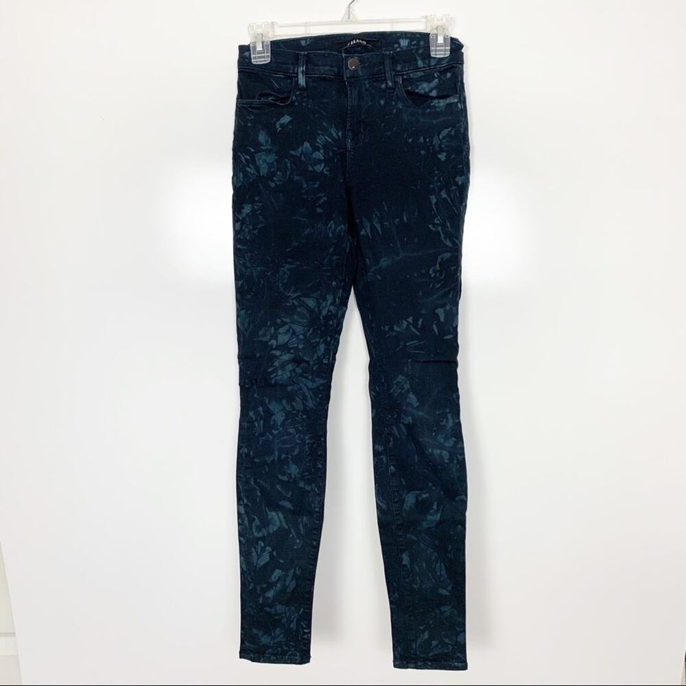 J Brand Tie Dye Super Skinny Jeans Shat Glass Goth Punk Emo